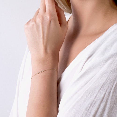 Bransoletka Savicki: złota, diamenty